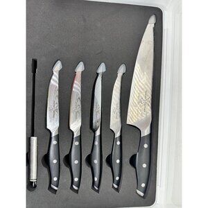 Trusted Butcher 6-Piece Knife Set With Storage Case & Blade Guards